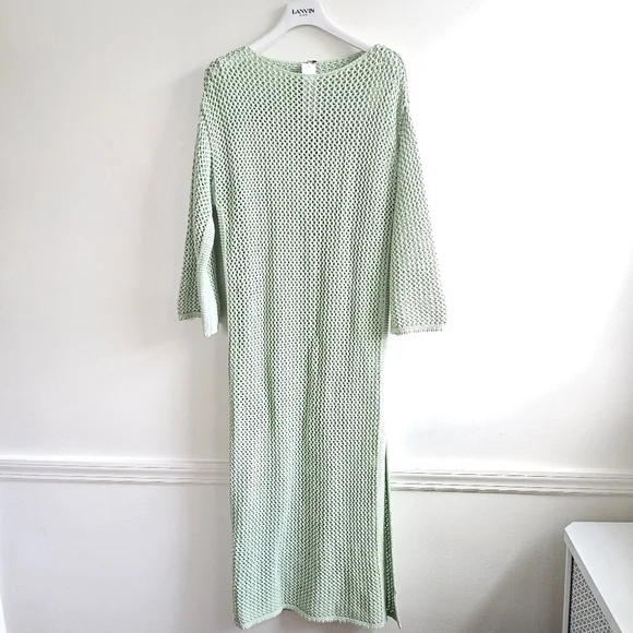 young fabulous and broke crochet dress Young Fabulous And Broke Tie-Dye Linen Blend Crochet Maxi Dress Size Large New